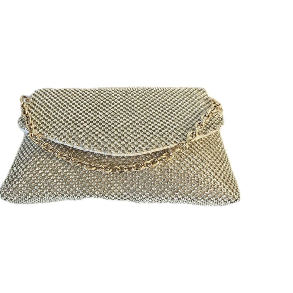 Badgley Mischka Silver Small Bag Clutch Purse - Picture 3 of 9
